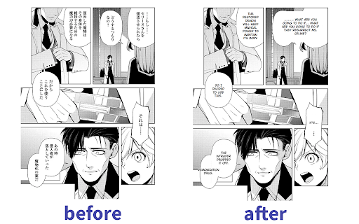 Raw manga translator - 谷歌插件