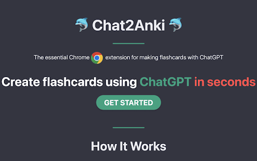 Chat2Anki - 谷歌插件