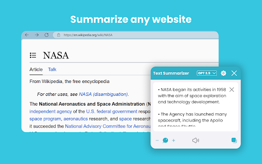 Text Summarizer - 谷歌插件