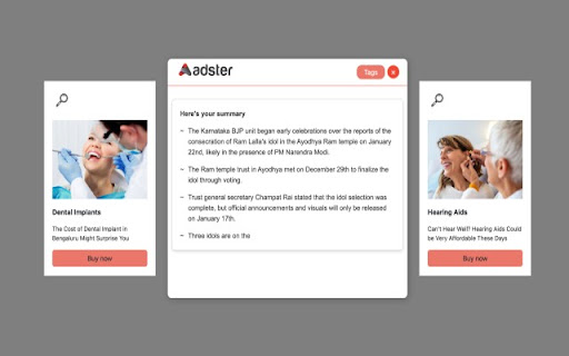 Ask Adster AI - 谷歌插件