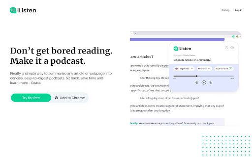 iListen.ai - 谷歌插件