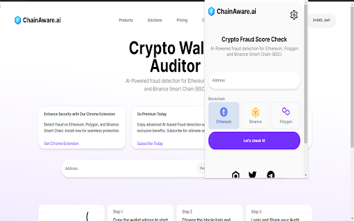 AI Crypto Fraud Detection - 谷歌插件