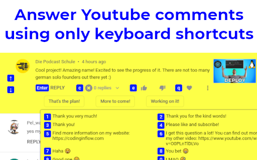 Youtube Comment AI - 谷歌插件