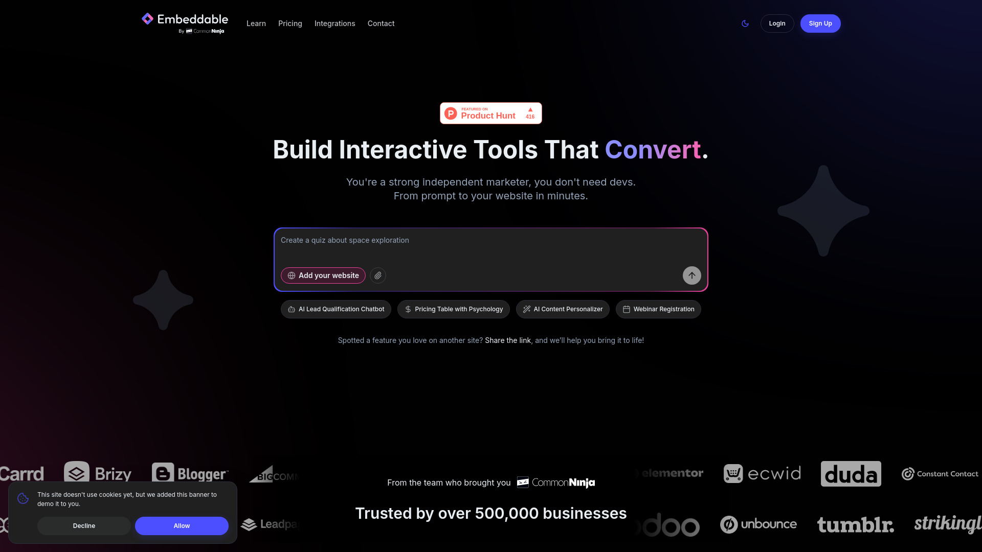 Embeddable