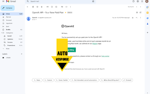 ChatGPT Email Reply - 谷歌插件