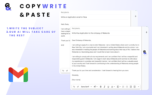 Copywrite And Paste - 谷歌插件