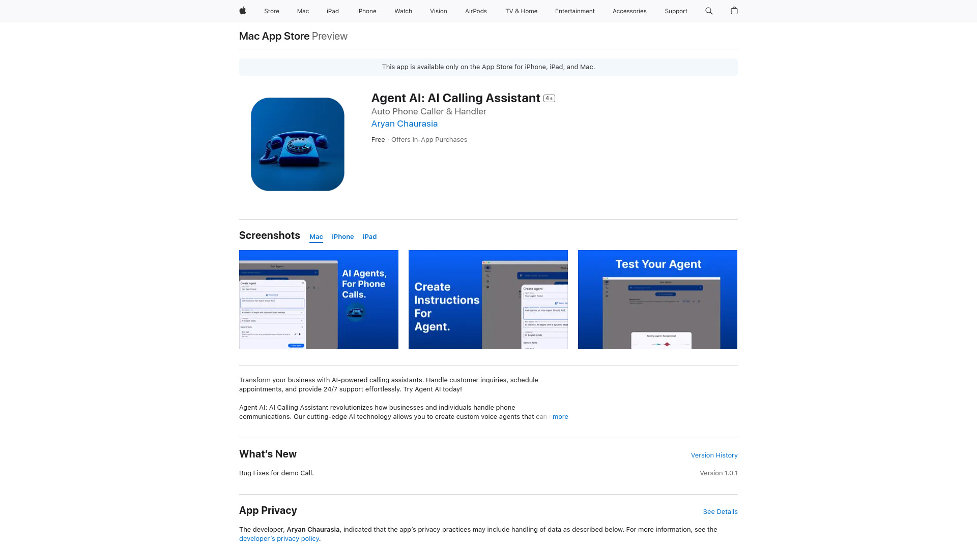 Agent AI: AI Calling Assistant