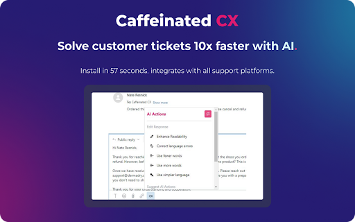 Caffeinated CX AI - 谷歌插件