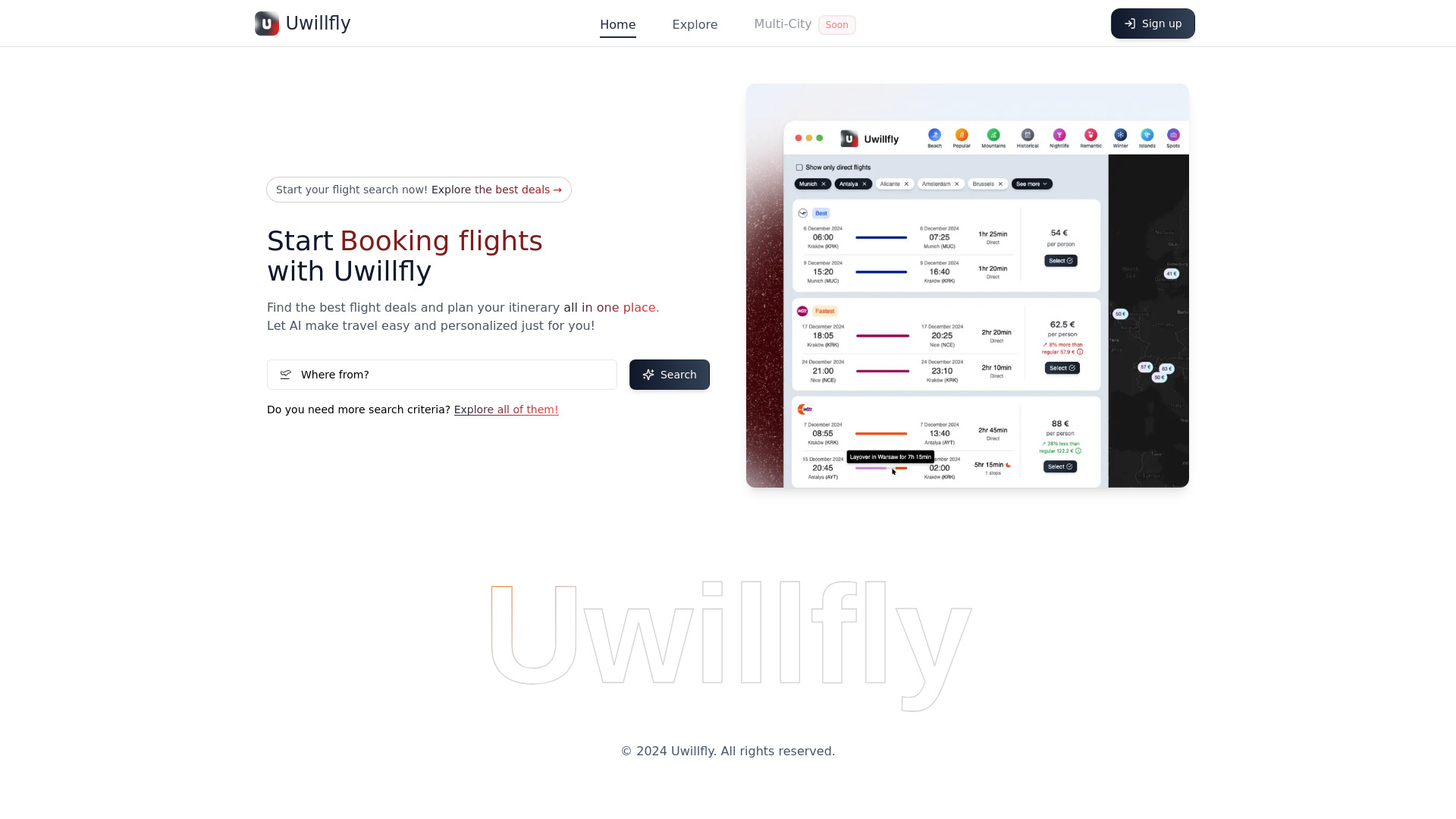 Uwillfly