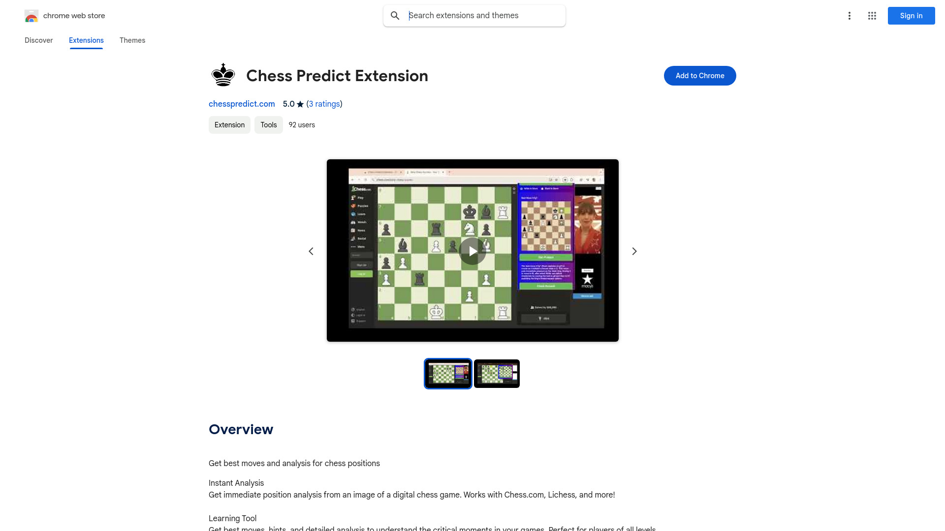 Chess Analysis Tool - 谷歌插件