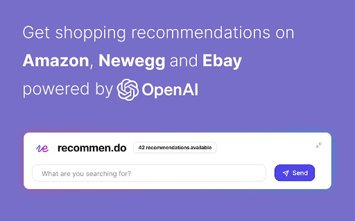 Amazon, Newegg, Ebay Shopping Recommendation - 谷歌插件