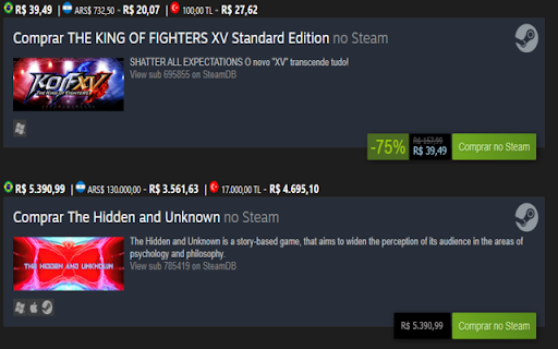 Steam Link Price Checker - 谷歌插件