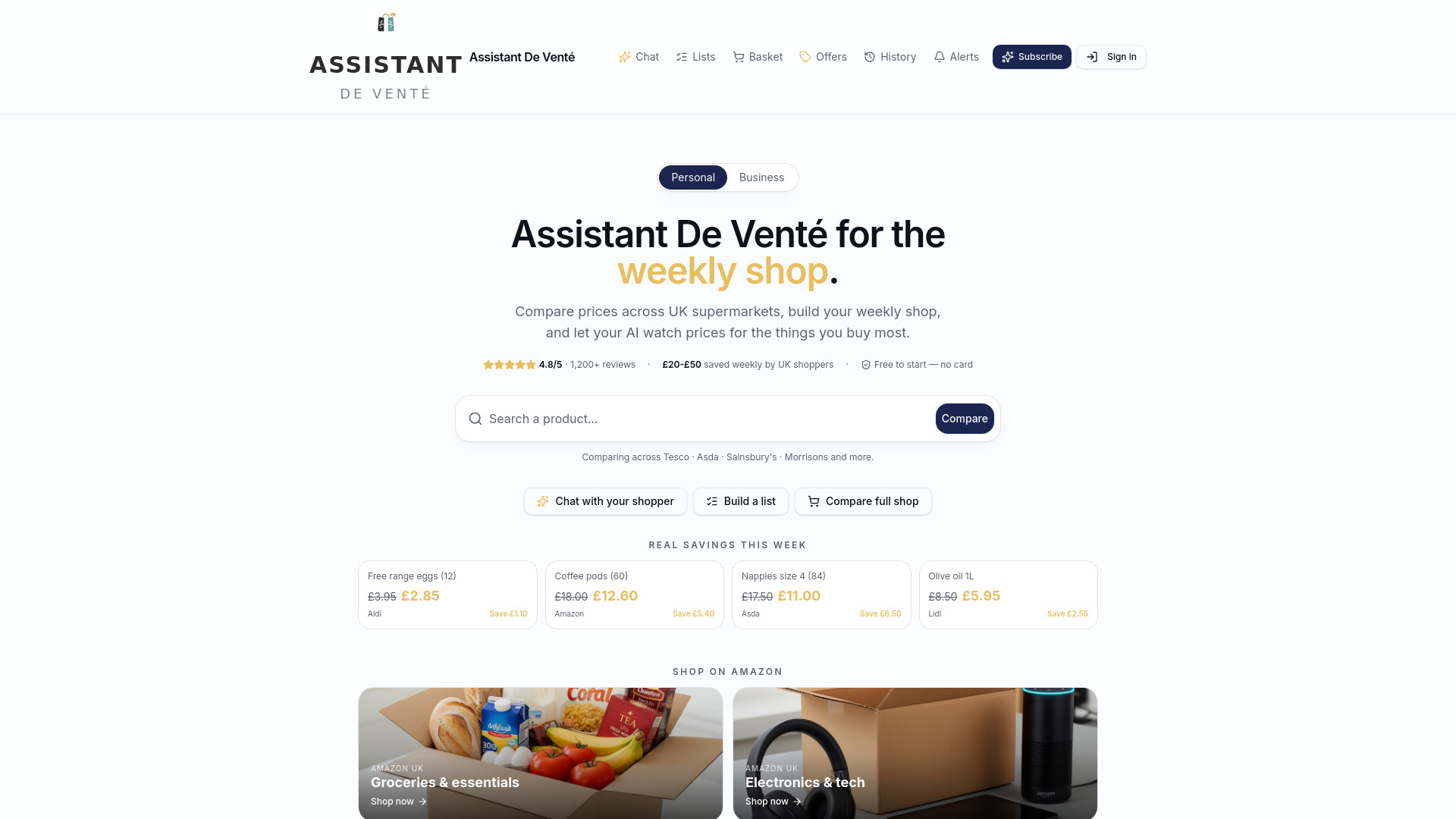 Assistant De Venté