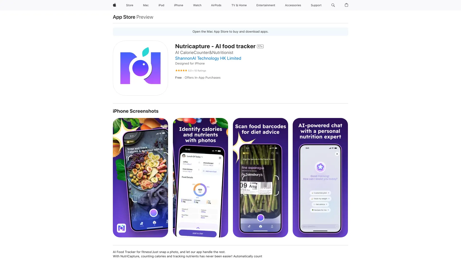 Nutricapture - AI food tracker