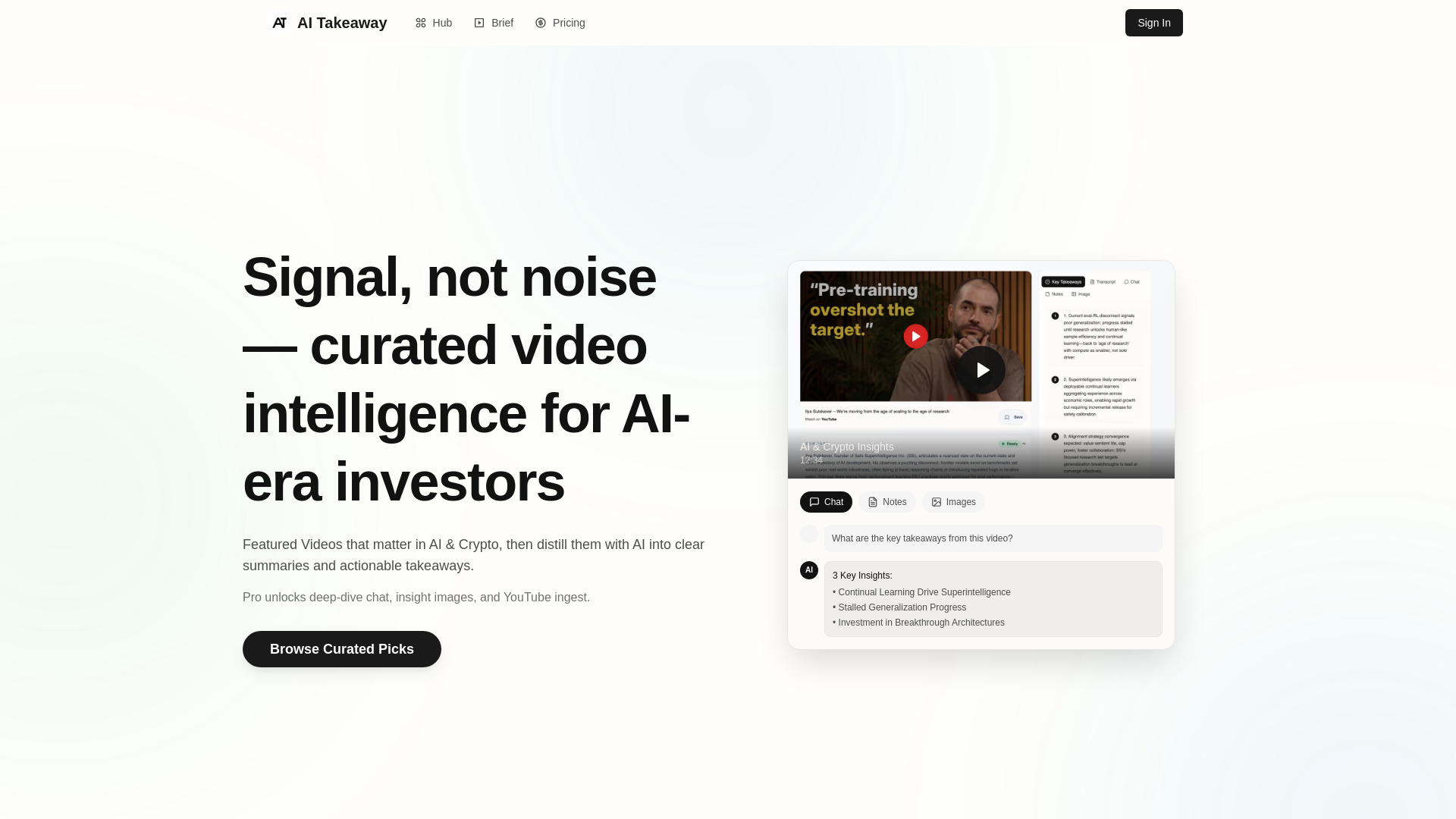 AI Takeaway