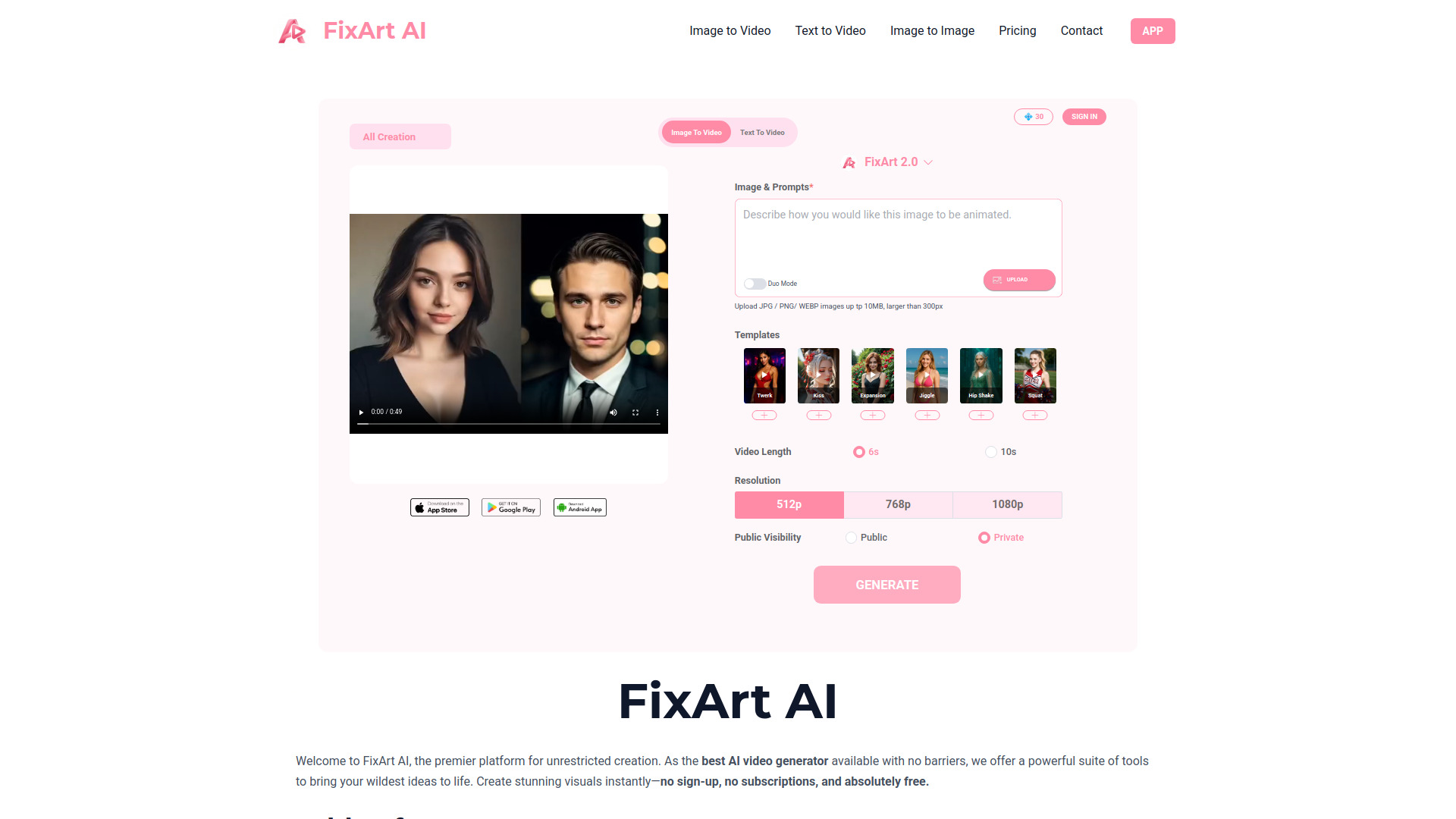FixArt AI: AI Video, AI Image