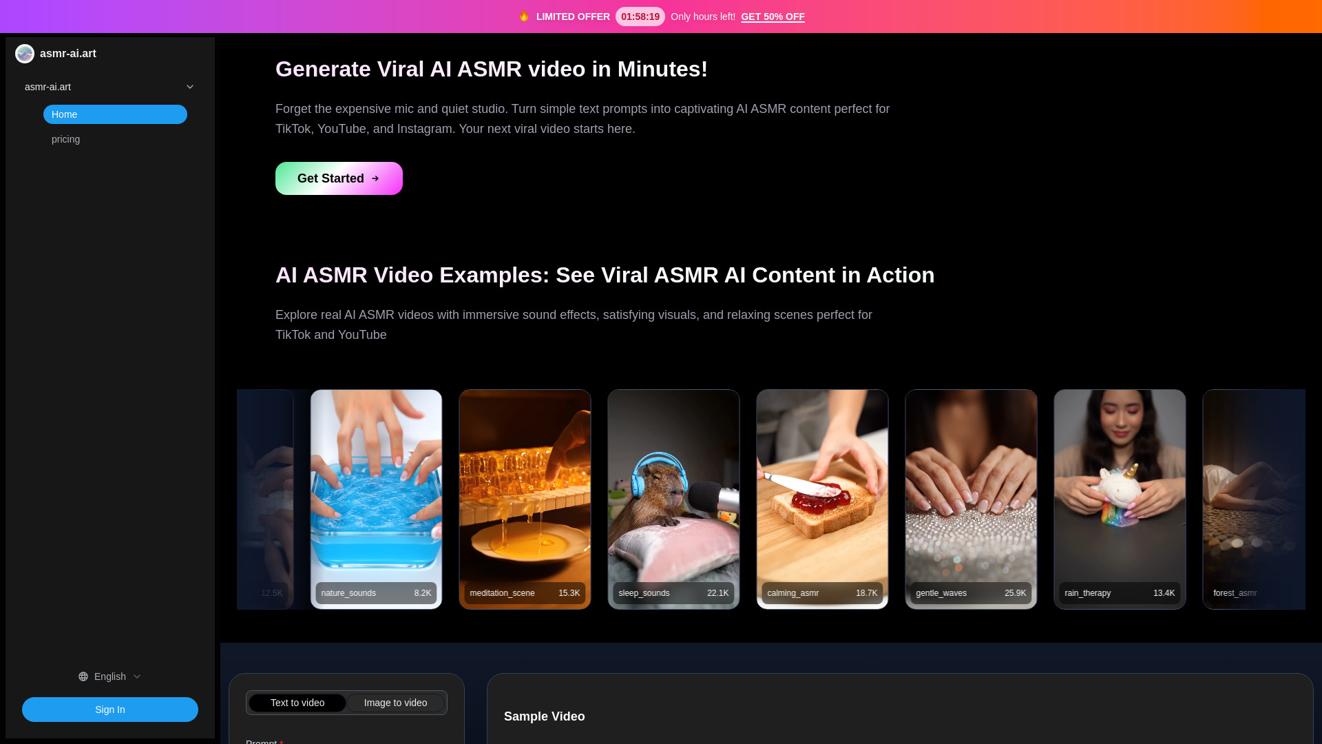AI ASMR Generator