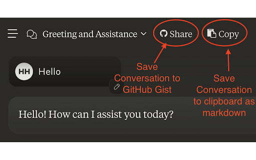 Save Anthropic Claude messages to GitHub Gists - 谷歌插件