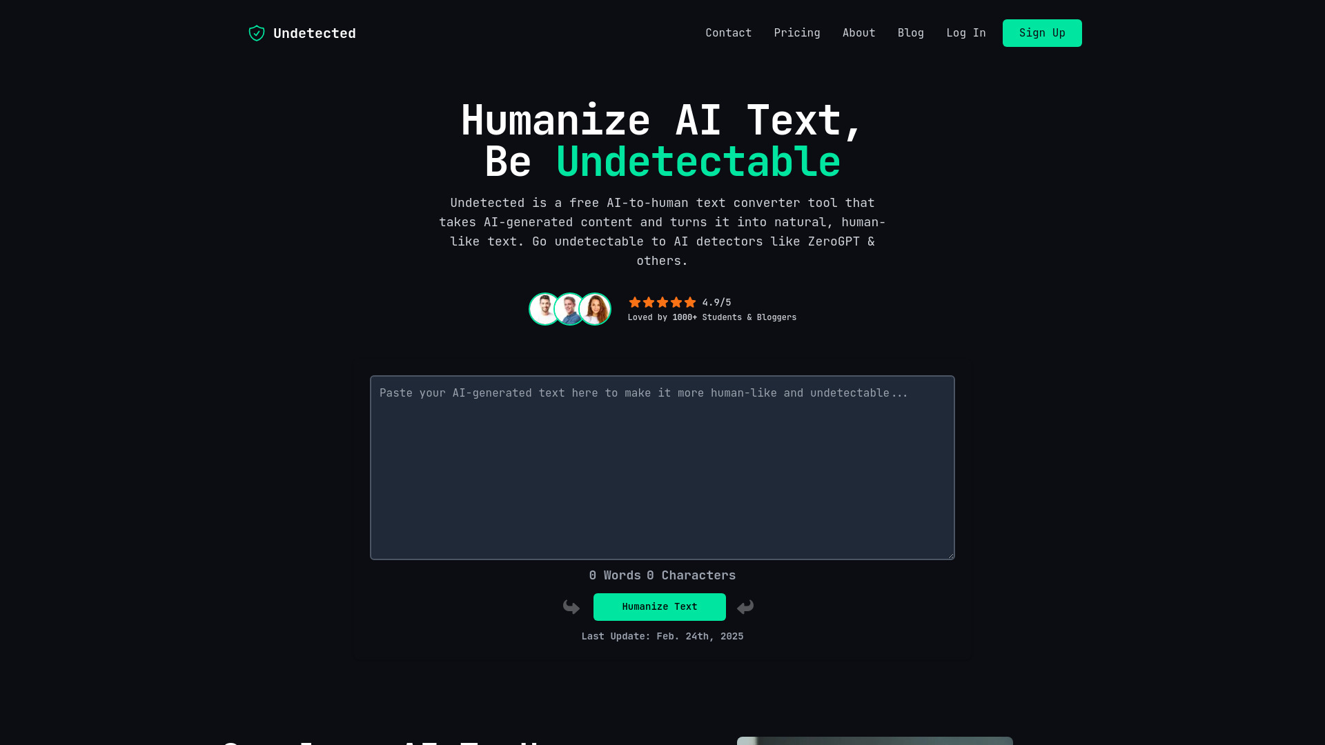 Undetected AI