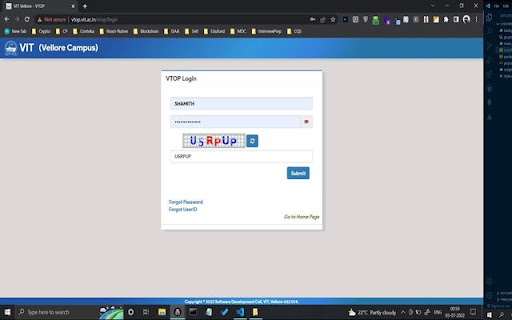 VTOP Captcha Autofill - 谷歌插件