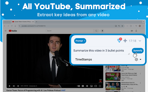 YouTube Video Summarizer - 谷歌插件