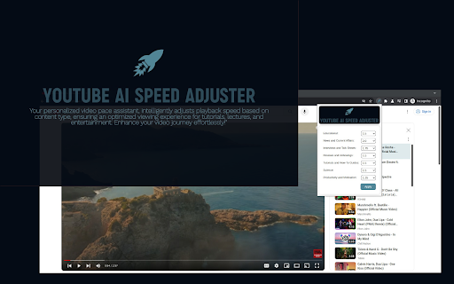 YouTube Intelligent Speed Adjustment - 谷歌插件