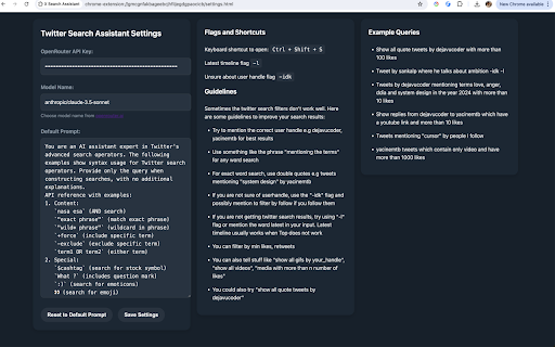 X (formerly Twitter) Search Assistant - 谷歌插件