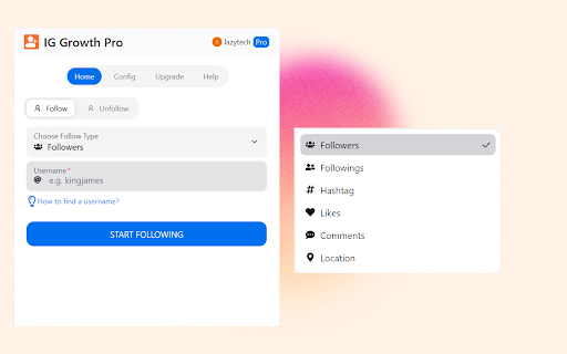 IG Growth Pro - 谷歌插件