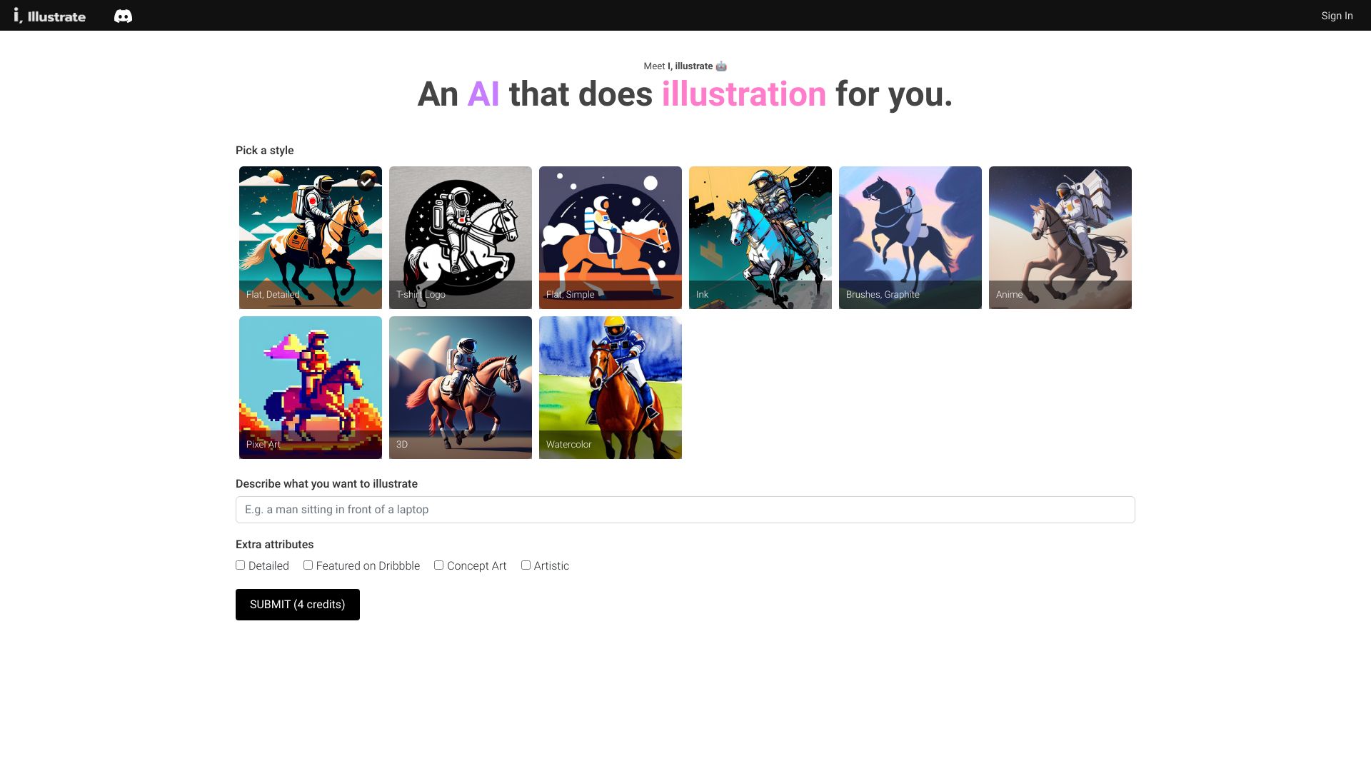 AI Illustration Generator