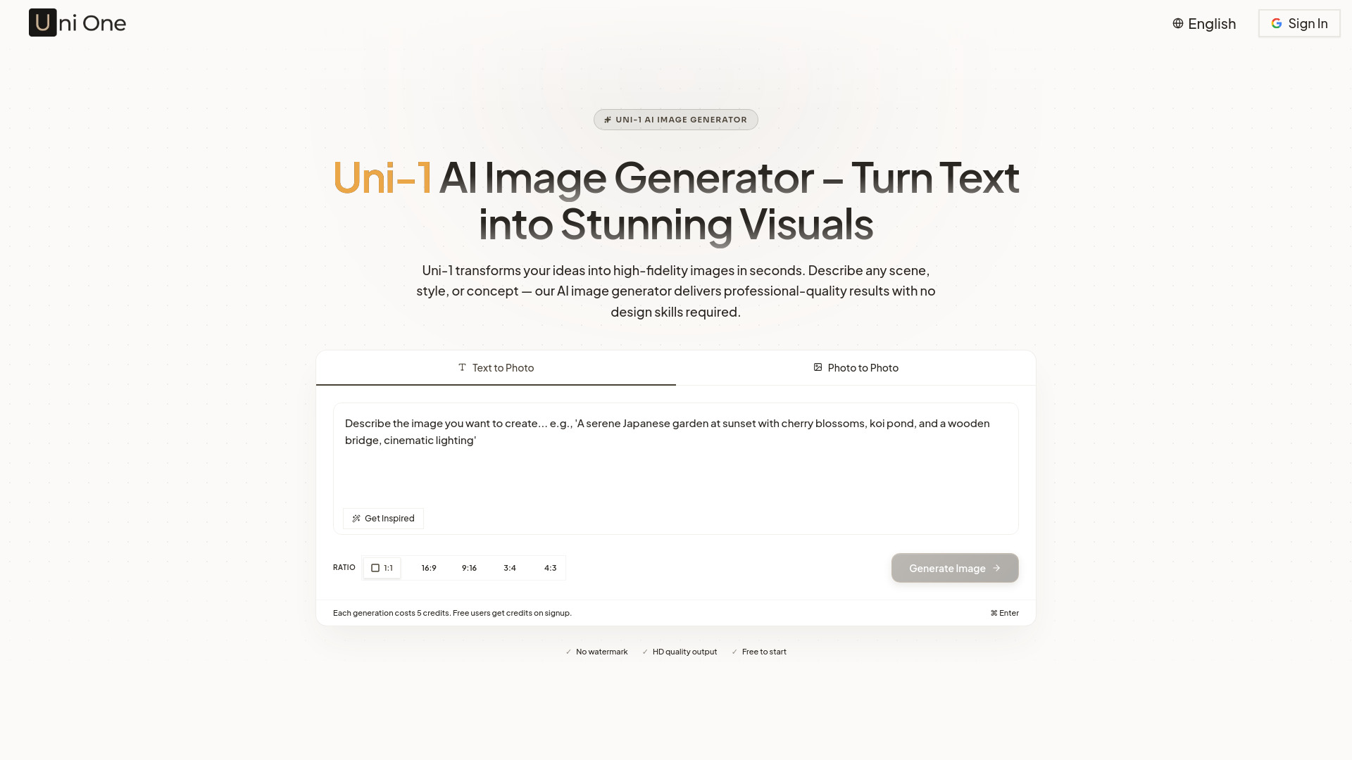 Uni-1 AI Image Generator