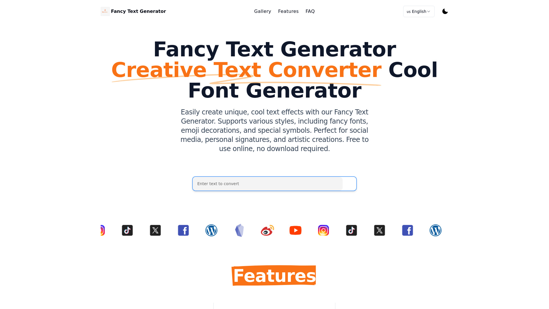 Fancy Text Generator