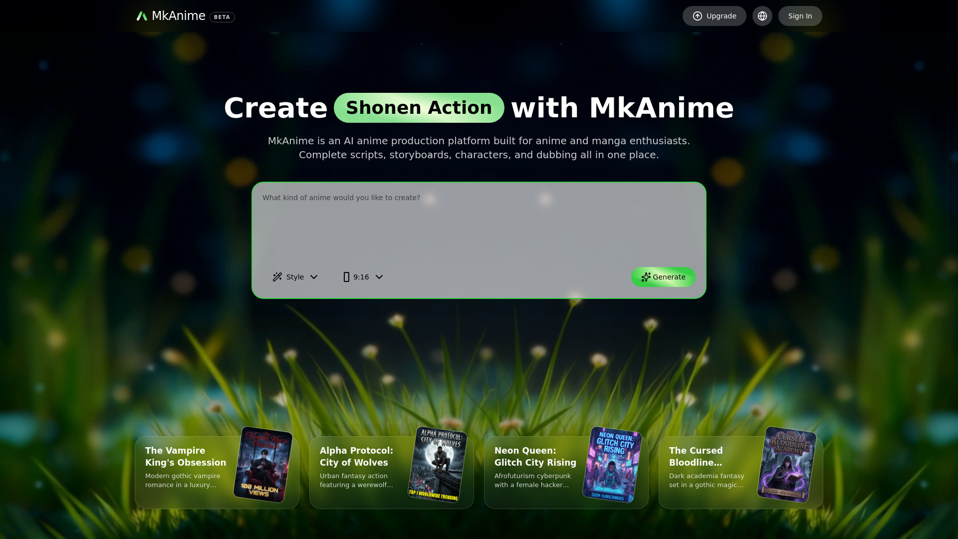 MkAnime AI
