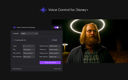 Disney+ Voice Control - 谷歌插件