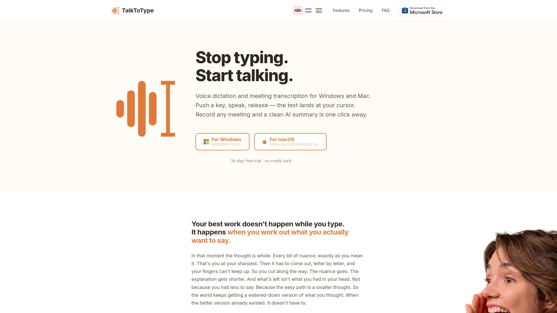 Talk to Type