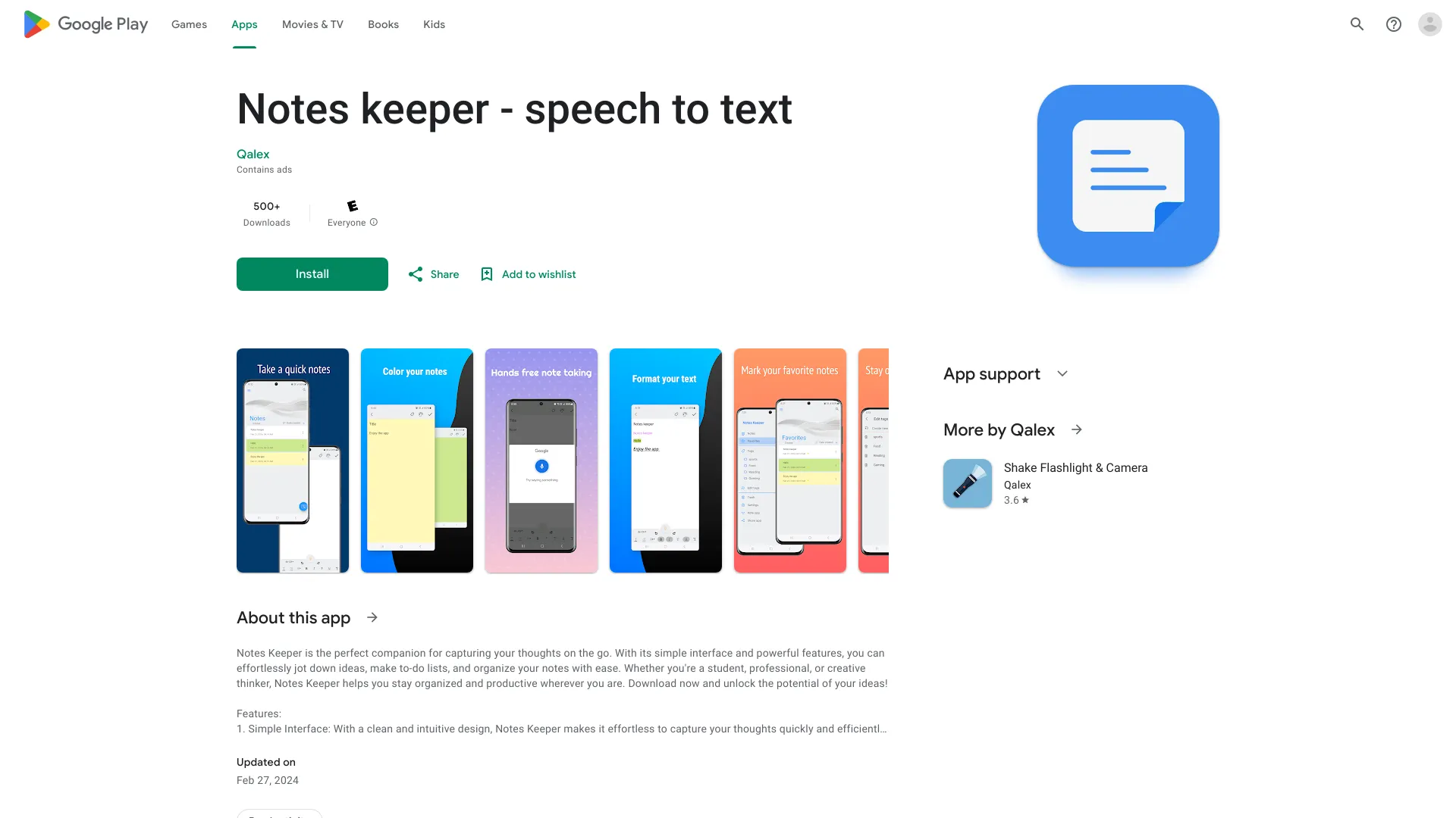 Notes keeper