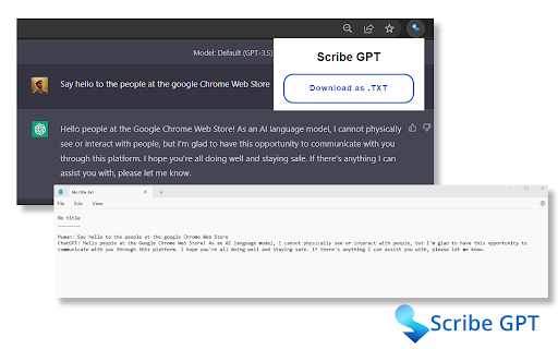 Scribe GPT - 谷歌插件