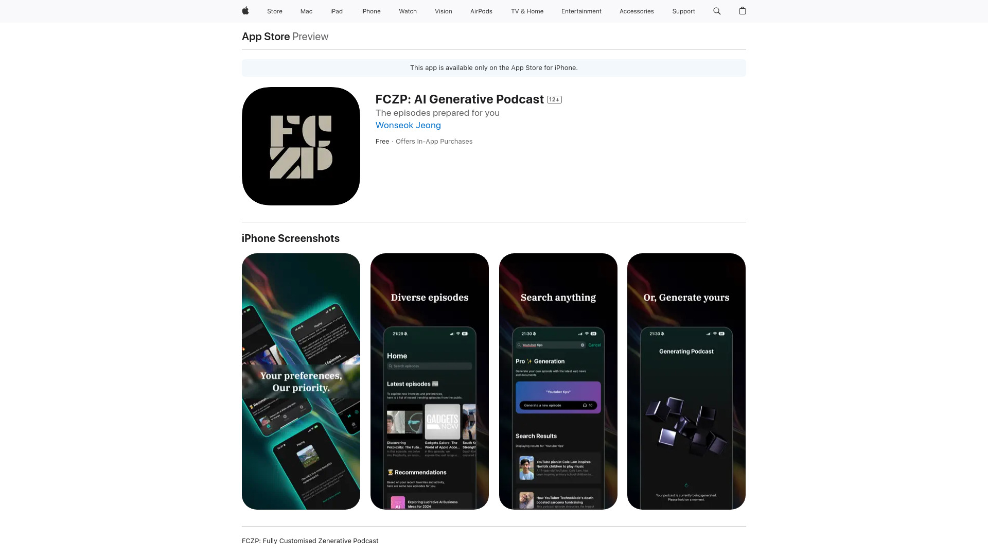 FCZP: AI Generative Podcast