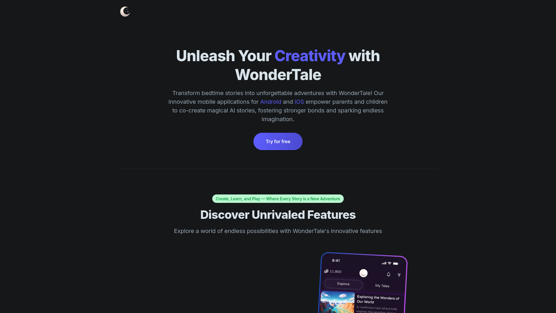WonderTale - AI Stories