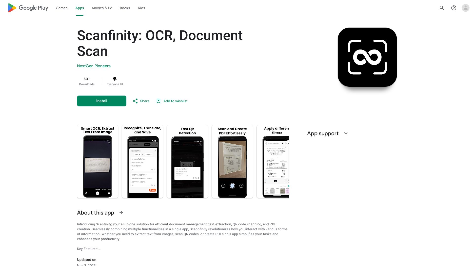 Scanfinity: OCR, Document Scan