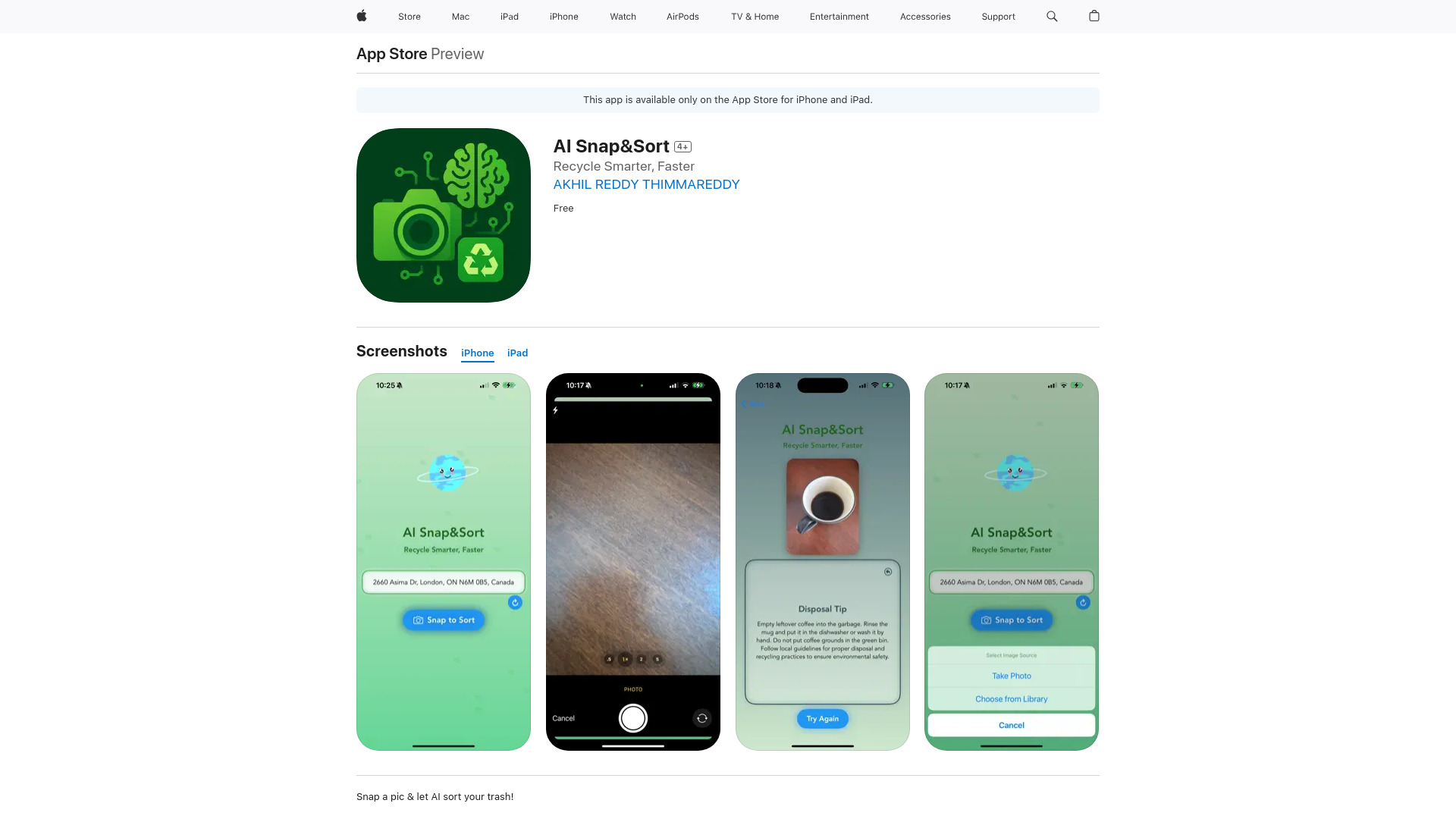 AI Snap&Sort
