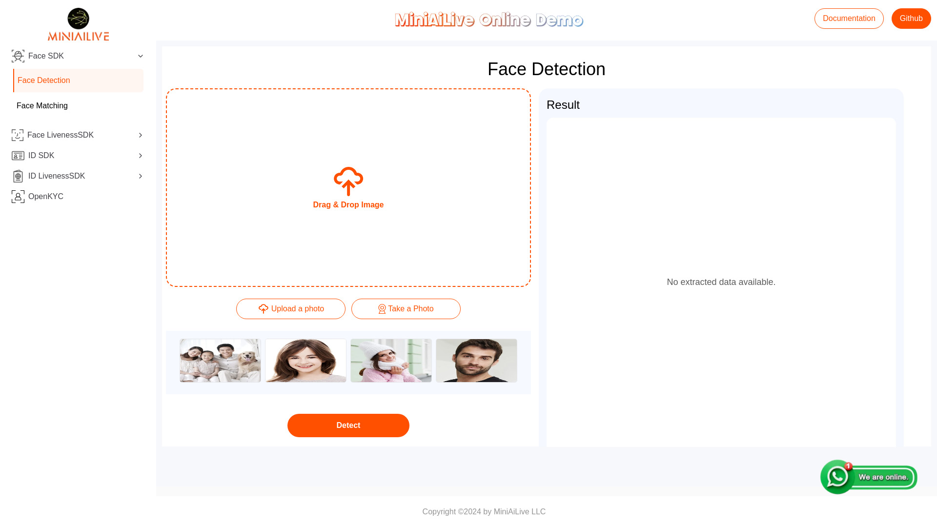 MINIAILIVE Face Detection