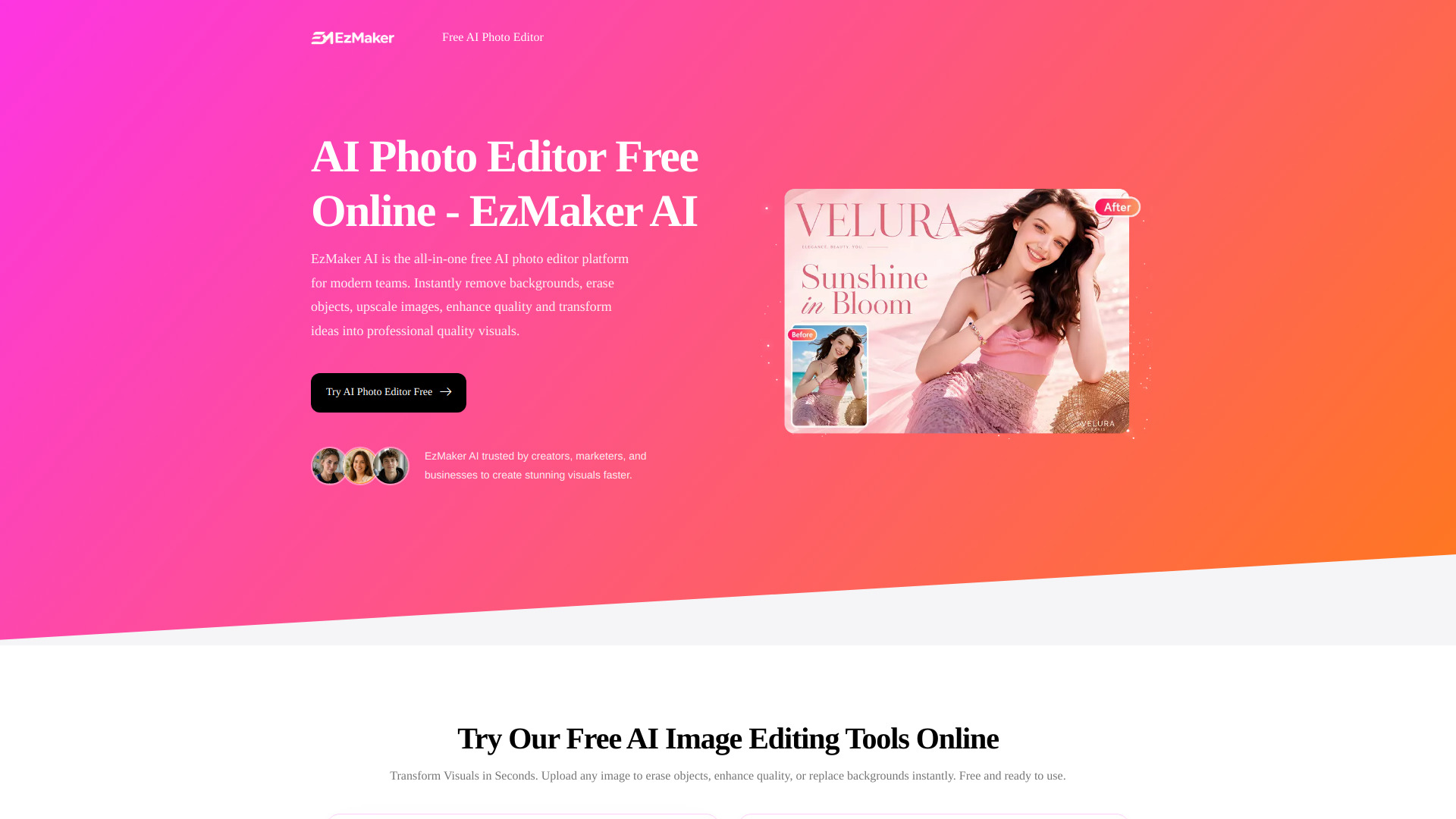 EzMaker AI - AI Photo Editor Free Online