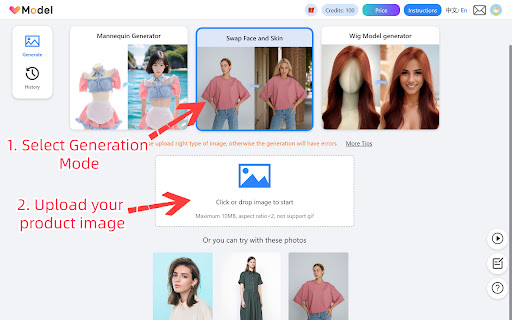 AI Fashion Models Generator - 谷歌插件