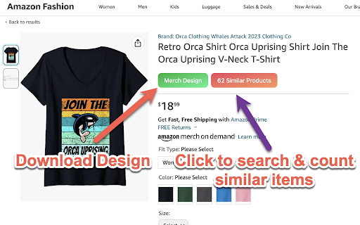Amazon Merch Chrome Extension - 谷歌插件