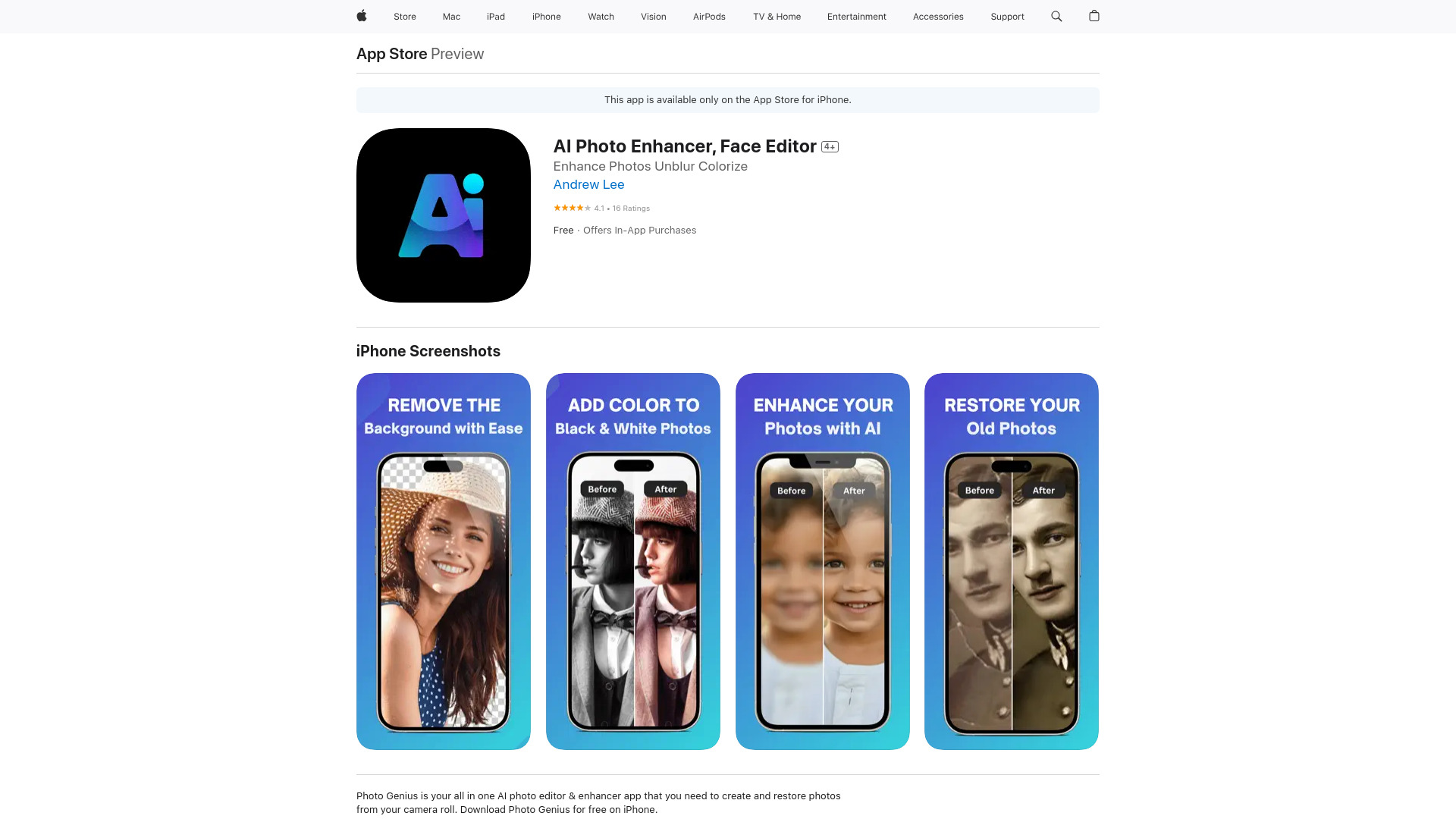 AI Photo Genius