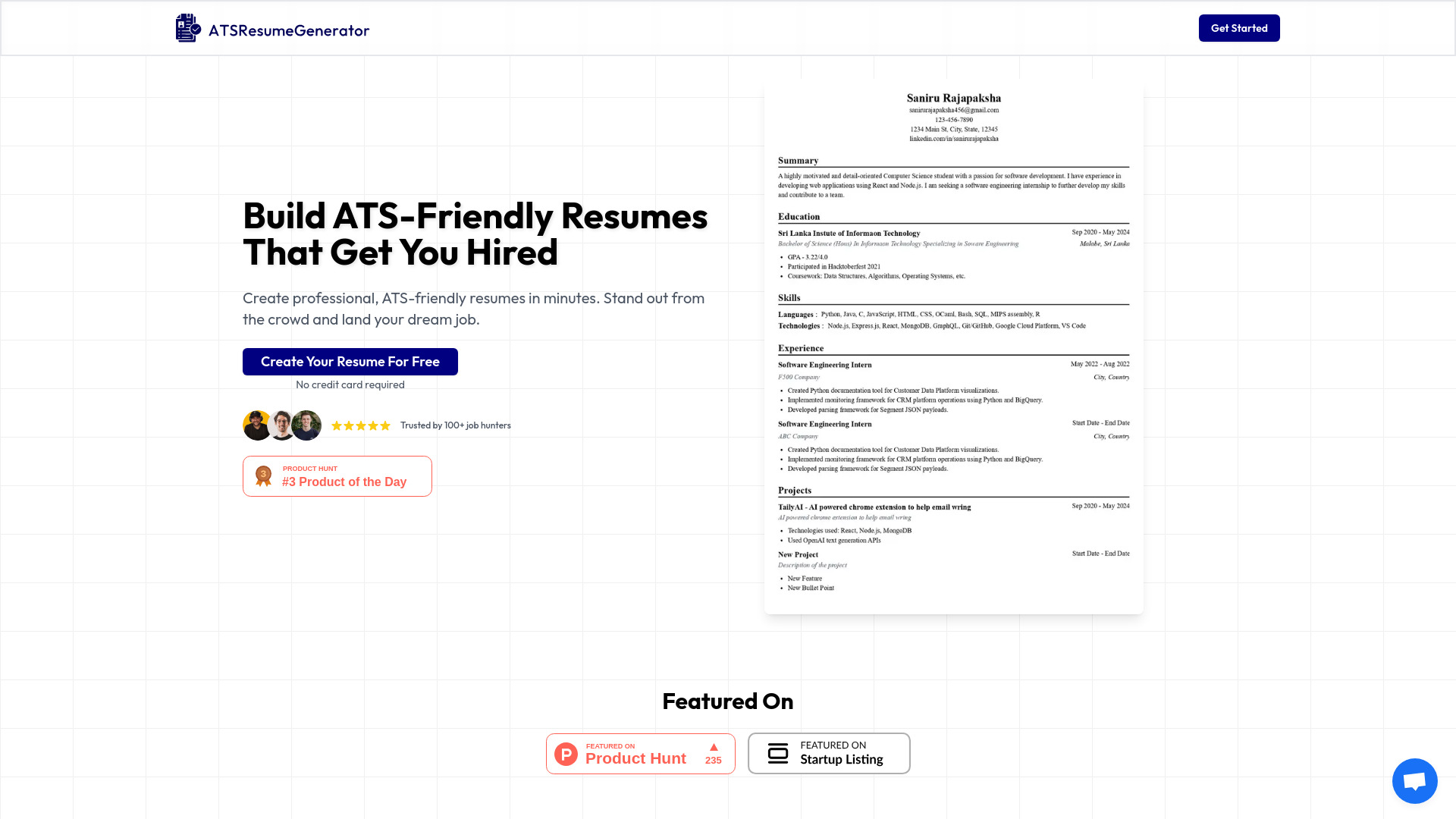ATSResumeGenerator