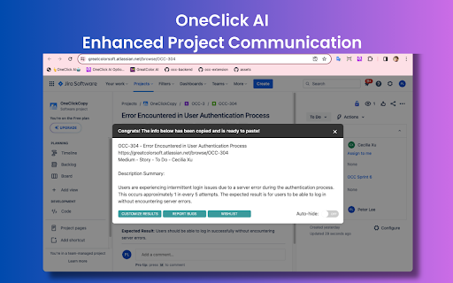 OneClick AI - 谷歌插件