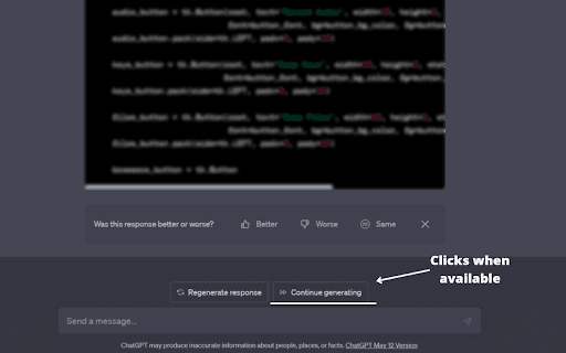 ChatGPT Auto-Continue & Token Counter - 谷歌插件