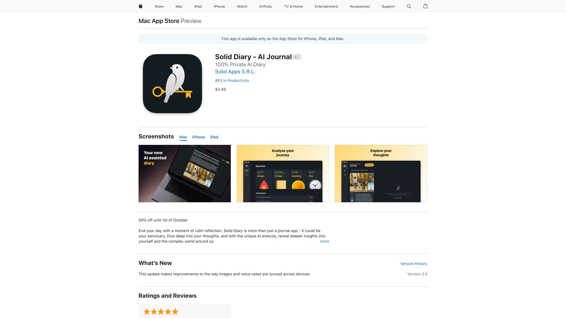Solid Diary - AI Journal