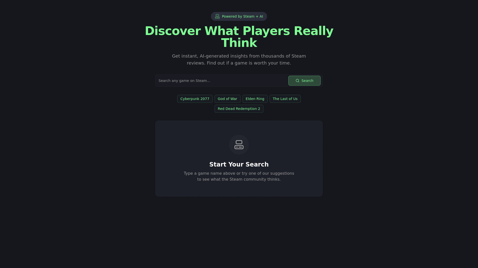Steam Summarize